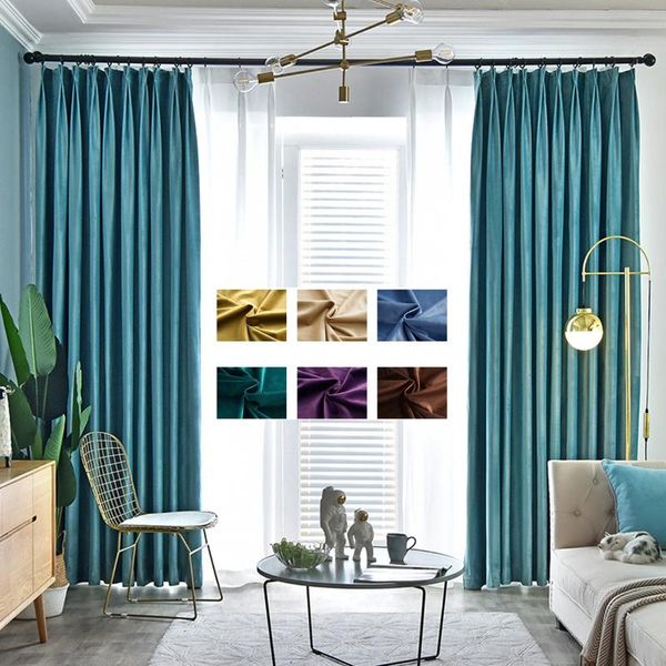 curtain & drapes blackout luxury velvet curtains for living room bedroom solid plain window door drape tulle green blue brown yellow
curtain & drapes blackout luxury velvet curtains for living room bedroom solid plain window door drape tulle green blue brown yellow