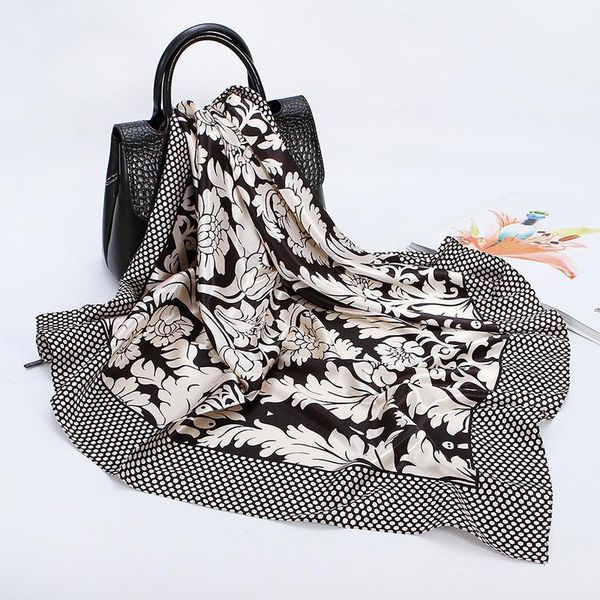 scarves scarf women luxury fashion silk square for 90*90cm neck hair tie band bag warp soft neckerchief hijab female foulard, Blue;gray
scarves scarf women luxury fashion silk square for 90*90cm neck hair tie band bag warp soft neckerchief hijab female foulard, Blue;gray