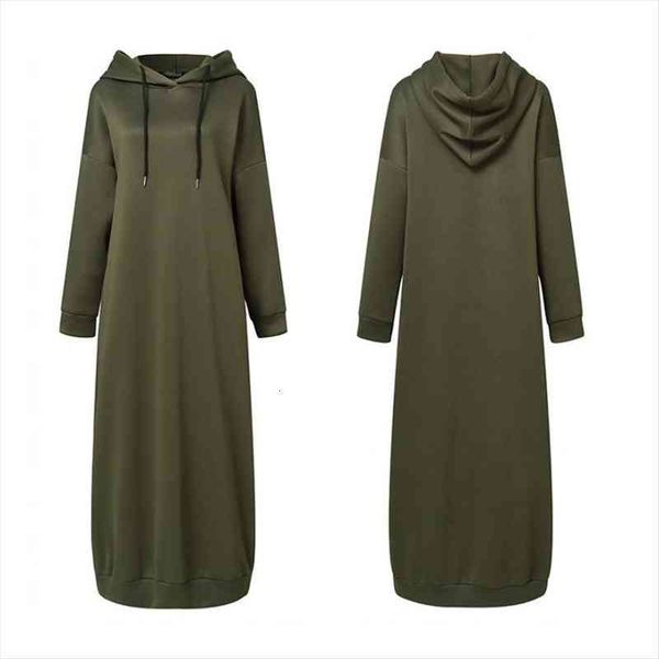 sweatshirt stylish hoodies long sleeve women dress maxi casual solid hooded vestidos robe, Black;gray
sweatshirt stylish hoodies long sleeve women dress maxi casual solid hooded vestidos robe, Black;gray
