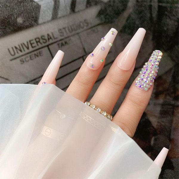 false nails nail tips rhinestone long ballerina manicure fake wearable, Red;gold
false nails nail tips rhinestone long ballerina manicure fake wearable, Red;gold