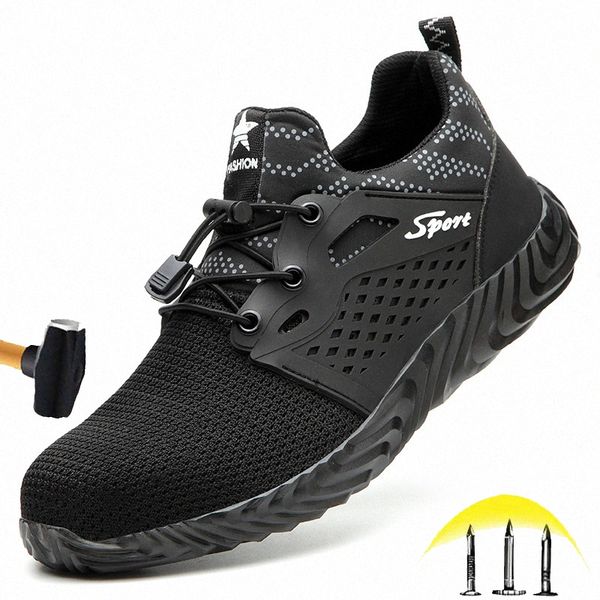 men's safety breathable work shoes men's puncture-proof steel toe cap work shoes indestructible safety boots anti-smashing 62mx#, Black
men's safety breathable work shoes men's puncture-proof steel toe cap work shoes indestructible safety boots anti-smashing 62mx#, Black