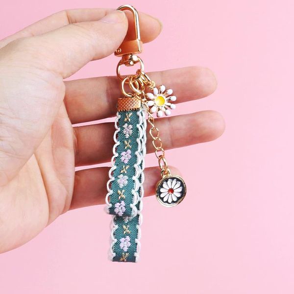 keychains korean trendy lace fabric keychain lovely ribbon flower keyring women jewelry sunflower cute bag accessories car key holder gift, Silver
keychains korean trendy lace fabric keychain lovely ribbon flower keyring women jewelry sunflower cute bag accessories car key holder gift, Silver