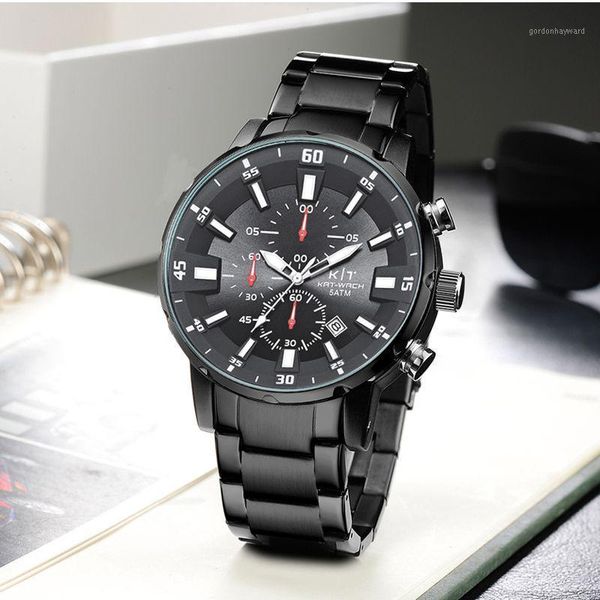 wristwatches kat-wach watch simple waterproof six-hand three-eye man steel band calendar quartz sports men watches relogio masculi, Slivery;brown
wristwatches kat-wach watch simple waterproof six-hand three-eye man steel band calendar quartz sports men watches relogio masculi, Slivery;brown