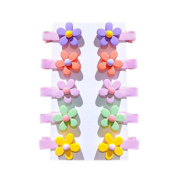 hair accessories 10pcs cute children's hairpin fruit flowers vegetables rainbow daisy all-inclusive fabric safety sweet, Slivery;white
hair accessories 10pcs cute children's hairpin fruit flowers vegetables rainbow daisy all-inclusive fabric safety sweet, Slivery;white