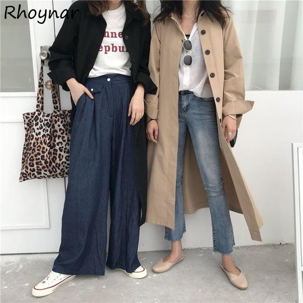 women's trench coats women arrive spring fashion casual street wear single breasted lazy loose vintage feminino outerwear chic ins, Tan;black
women's trench coats women arrive spring fashion casual street wear single breasted lazy loose vintage feminino outerwear chic ins, Tan;black