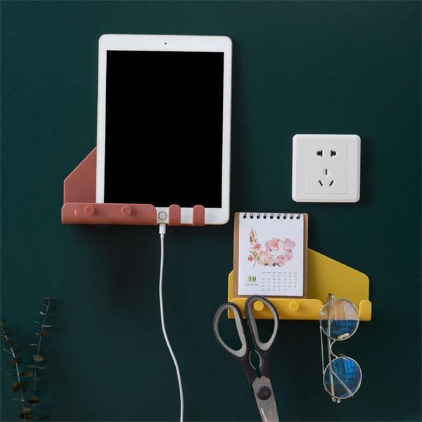 hooks & rails mobile phone tablet creative universal plastic stand wall storage multi-purpose simple and modern holders home
hooks & rails mobile phone tablet creative universal plastic stand wall storage multi-purpose simple and modern holders home