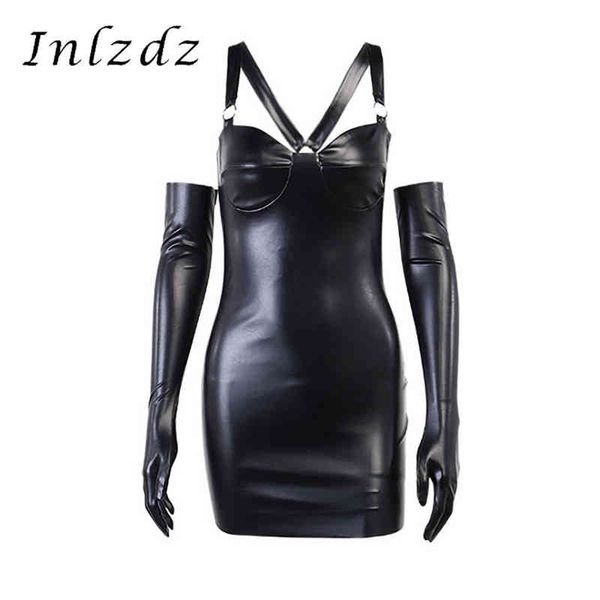 womens lingerie bodycon dress with long gloves punk pu leather o-ring bar clubwear for rock concert club music festival y1204, Black;gray
womens lingerie bodycon dress with long gloves punk pu leather o-ring bar clubwear for rock concert club music festival y1204, Black;gray