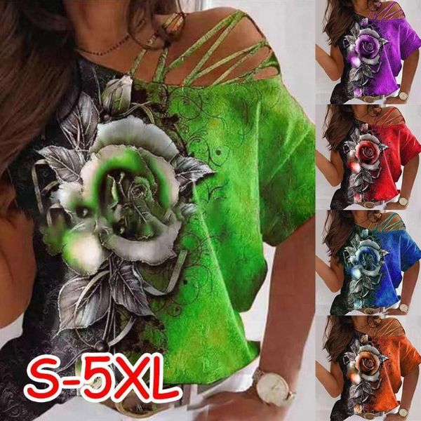 women's tanks & camis loose slant collar casual t-shirt rose print off shoulder fashion large dress size vest summer women clothing g1y, White
women's tanks & camis loose slant collar casual t-shirt rose print off shoulder fashion large dress size vest summer women clothing g1y, White