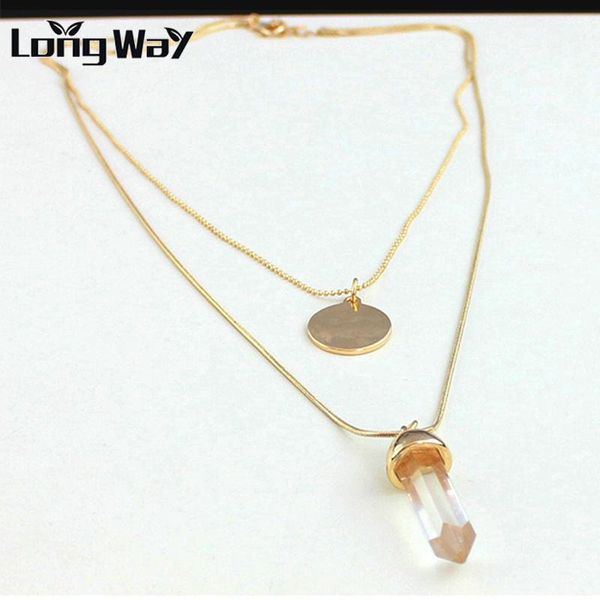 pendant necklaces longway boho multilayer gold color coin clear crystal chain necklace women collares sne160053, Silver
pendant necklaces longway boho multilayer gold color coin clear crystal chain necklace women collares sne160053, Silver