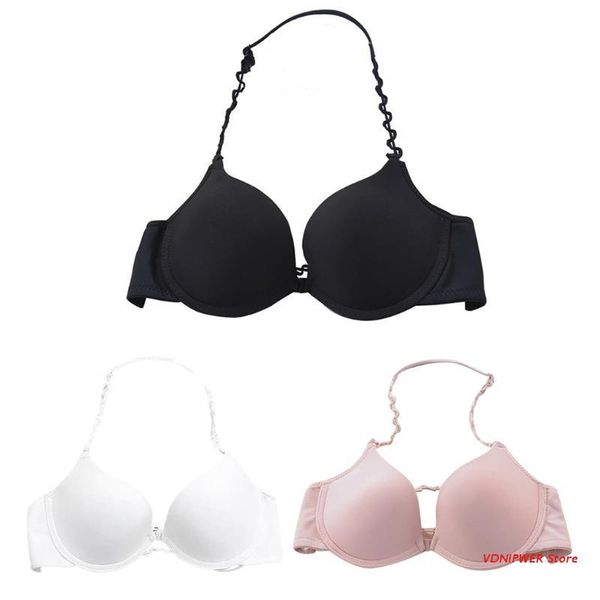 bras women halter v-neck front buckle bra push up padded beauty backless underwear convertible wavy strappy solid color, Red;black
bras women halter v-neck front buckle bra push up padded beauty backless underwear convertible wavy strappy solid color, Red;black