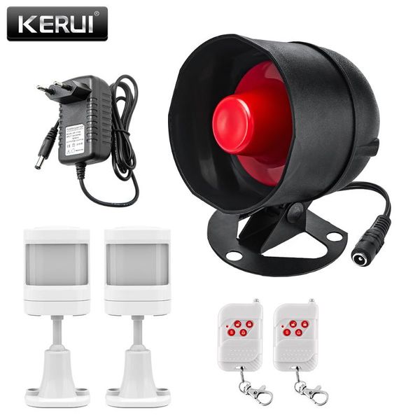kerui upgraded standalone wireless siren horn home security alarm system kit with motion sensor more diy 110db burglar alarm
kerui upgraded standalone wireless siren horn home security alarm system kit with motion sensor more diy 110db burglar alarm
