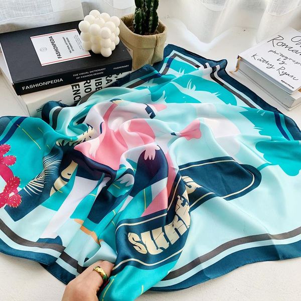 scarves 2021 silk scarf women neck hair foulard square small headband fashion print neckerchief bandana shawls and wraps 70cm, Blue;gray
scarves 2021 silk scarf women neck hair foulard square small headband fashion print neckerchief bandana shawls and wraps 70cm, Blue;gray