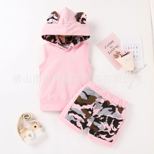 new sweater set cute ins camouflage splicing shorts children's clothing baby clothes, White
new sweater set cute ins camouflage splicing shorts children's clothing baby clothes, White