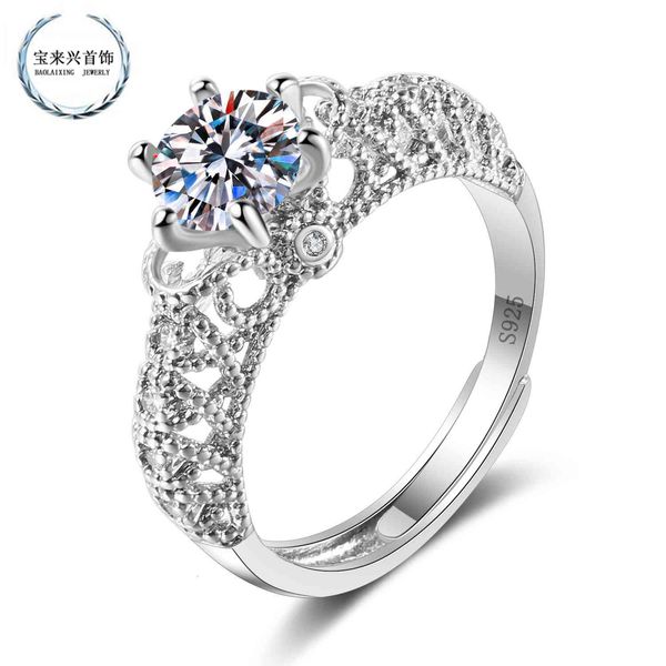 ring imitation mossan diamond 925 sterling silver classic six claw high grade holder one women's products
ring imitation mossan diamond 925 sterling silver classic six claw high grade holder one women's products