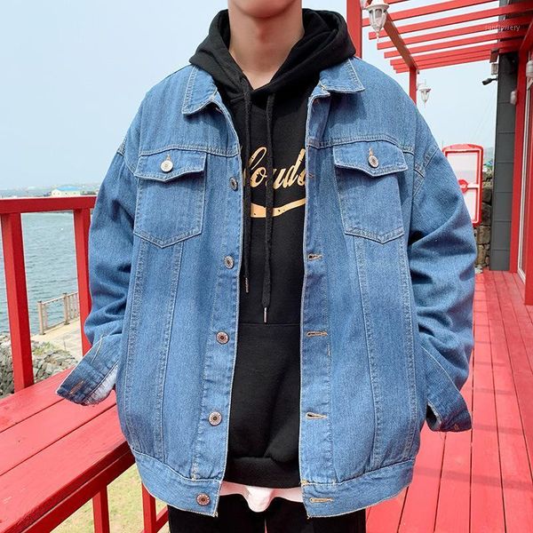 men's jackets 2021 fall jeans harajuku coat loose jacket korean large versatile, Black;brown
men's jackets 2021 fall jeans harajuku coat loose jacket korean large versatile, Black;brown
