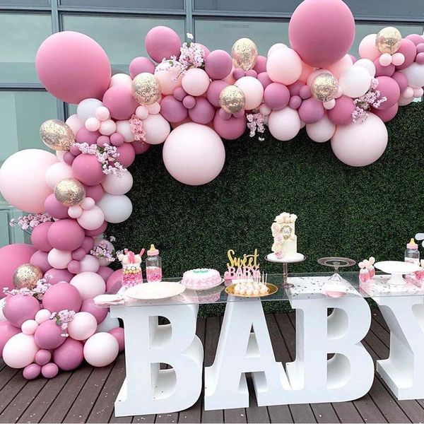 96 pcs pink balloon garland arch kit latex air ballons pack for baby shower wedding girl birthday party bride to be decoration
96 pcs pink balloon garland arch kit latex air ballons pack for baby shower wedding girl birthday party bride to be decoration
