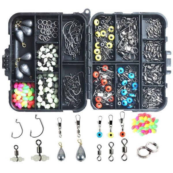 fishing accessories 251pcs kit fish hook jig spoon lure sinker weight beads swivels terminal tackle combo box set
fishing accessories 251pcs kit fish hook jig spoon lure sinker weight beads swivels terminal tackle combo box set