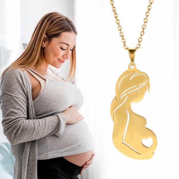 chains pregnant woman pendant necklace fashion stainless steel choker chain necklaces jewelry gift tc21, Silver
chains pregnant woman pendant necklace fashion stainless steel choker chain necklaces jewelry gift tc21, Silver