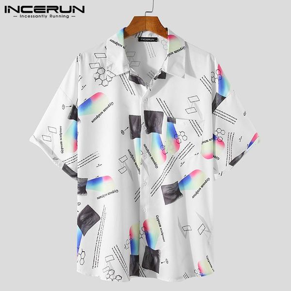 2021 summer printed men shirt lapel short sleeve loose button streetwear blouse fashion casual hawaiian shirts men s-5xl incerun, White;black
2021 summer printed men shirt lapel short sleeve loose button streetwear blouse fashion casual hawaiian shirts men s-5xl incerun, White;black