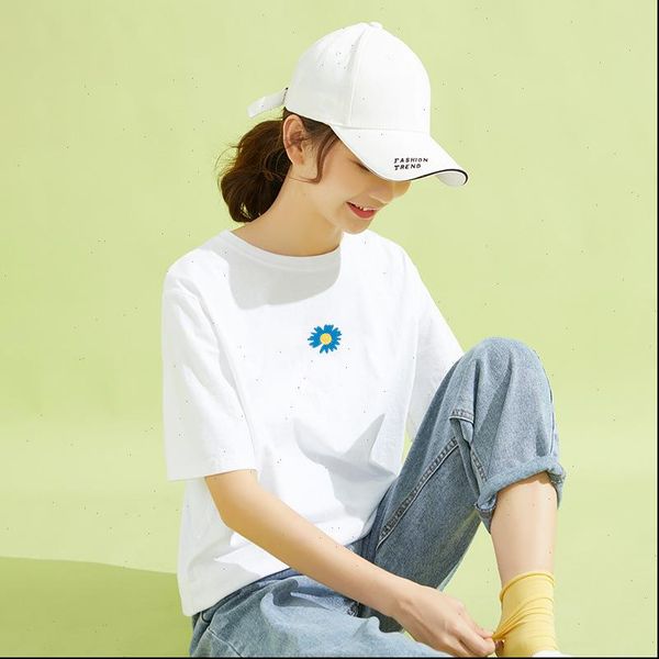 2021 new basic cotton t shirt women summer new solid tees 5 color casual tshirt, White
2021 new basic cotton t shirt women summer new solid tees 5 color casual tshirt, White