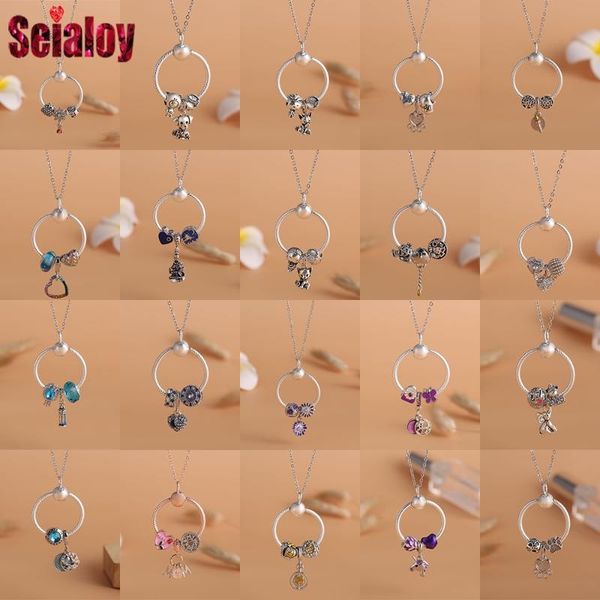 pendant necklaces seialoy round necklace diy beads charm for women original lovers boys girl silver color jewelry gift
pendant necklaces seialoy round necklace diy beads charm for women original lovers boys girl silver color jewelry gift