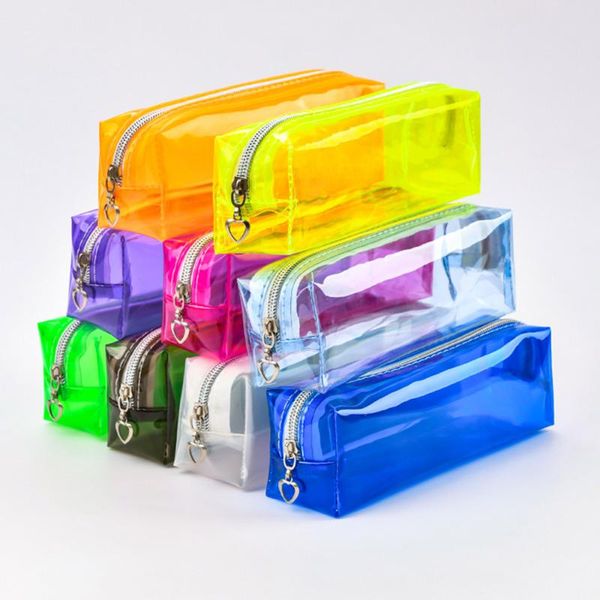 pencil bags 1pc creative transparent pvc case candy color box zip up bag school holder student stationery supply
pencil bags 1pc creative transparent pvc case candy color box zip up bag school holder student stationery supply