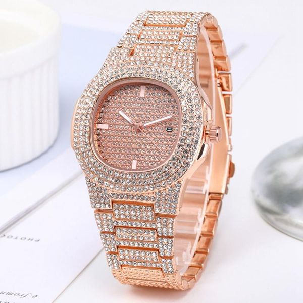 wristwatches relógio summer fashion full drill big dial star watching watches alloy high-end water calendar ladies watch 2021, Slivery;brown
wristwatches relógio summer fashion full drill big dial star watching watches alloy high-end water calendar ladies watch 2021, Slivery;brown