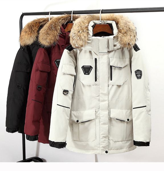 thicken men's winter down jacket with fur collar warm parkas -30 degrees waterproof men coat size s-3xl, Black
thicken men's winter down jacket with fur collar warm parkas -30 degrees waterproof men coat size s-3xl, Black