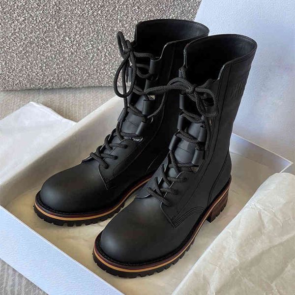 thick soled martin boots women's new lace up motorcycle middle tube heel strap versatile, Black
thick soled martin boots women's new lace up motorcycle middle tube heel strap versatile, Black