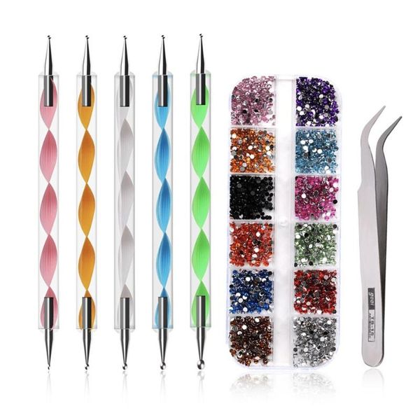 nail art kits design kit 12 colors crystals rhinestones with pick up tweezers stainless steel & rhinestone picker
nail art kits design kit 12 colors crystals rhinestones with pick up tweezers stainless steel & rhinestone picker