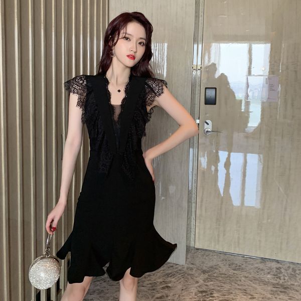 new arrival fashion party women elegant summer v-neck lace chiffon temperament office lady black slim mermaid dress zvn2, White;black
new arrival fashion party women elegant summer v-neck lace chiffon temperament office lady black slim mermaid dress zvn2, White;black
