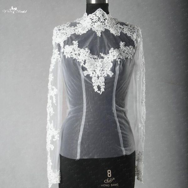 wraps & jackets rsj58 real pictures keyhole back long sleeves high neck lace wedding jacket, White
wraps & jackets rsj58 real pictures keyhole back long sleeves high neck lace wedding jacket, White