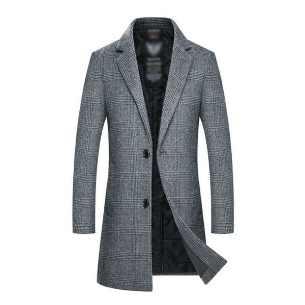 2021 men's wool coat men winter new style fashion casual slim fit thicken warm long jacket male brand plaid abrigos para hombre i4ky, Black
2021 men's wool coat men winter new style fashion casual slim fit thicken warm long jacket male brand plaid abrigos para hombre i4ky, Black