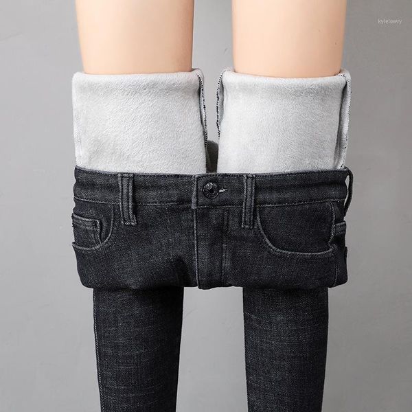 women's jeans women's women winter pants korean version of solid color high waist stretch warmth thick slim, Blue
women's jeans women's women winter pants korean version of solid color high waist stretch warmth thick slim, Blue