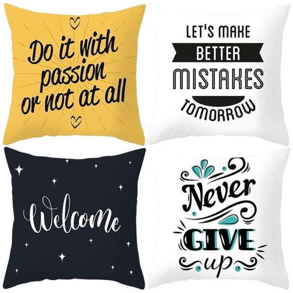 pillow case peach skin pillowcase letters words peachskin sofa bedroom living room car soft cushion cover home decoration gifts 
pillow case peach skin pillowcase letters words peachskin sofa bedroom living room car soft cushion cover home decoration gifts