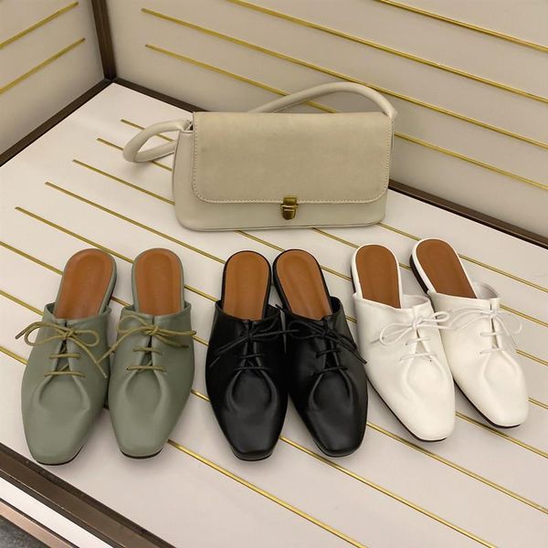slippers low heels mules women cross strap closed toe casual slides shallow loafers leather shoes green black zapatos mujer
slippers low heels mules women cross strap closed toe casual slides shallow loafers leather shoes green black zapatos mujer