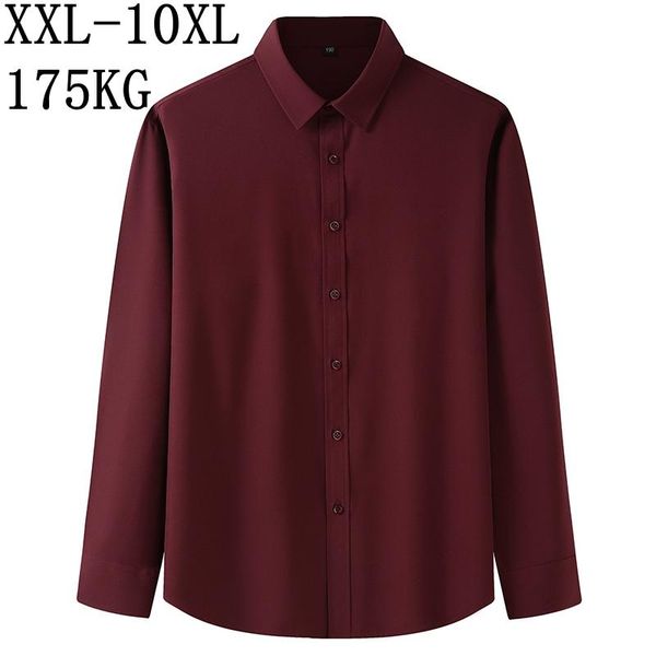 men's casual shirts plus size 10xl 8xl 7xl 2021 solid color business shirt loose long sleeve for men male brand clothes, White;black
men's casual shirts plus size 10xl 8xl 7xl 2021 solid color business shirt loose long sleeve for men male brand clothes, White;black