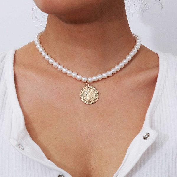 creative jewelry fashion simple new pearl national style alloy pendant necklace, Silver
creative jewelry fashion simple new pearl national style alloy pendant necklace, Silver