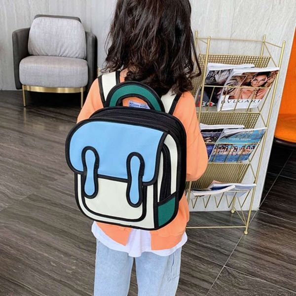 designer schoolbag3d jump style 2d drawing kids cartoon backpack school comic bookbag a69c
designer schoolbag3d jump style 2d drawing kids cartoon backpack school comic bookbag a69c