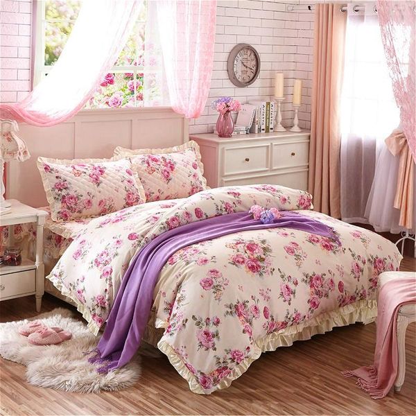 bedding sets 100%cotton floral ruffled duvet cover set king size quilted bedskirt cotton bedspread pillow shams
bedding sets 100%cotton floral ruffled duvet cover set king size quilted bedskirt cotton bedspread pillow shams