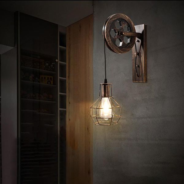 wall lamp corridor lifting pulley indoor lighting home rustic retro metal industrial bar restaurant sconce light fixture
wall lamp corridor lifting pulley indoor lighting home rustic retro metal industrial bar restaurant sconce light fixture
