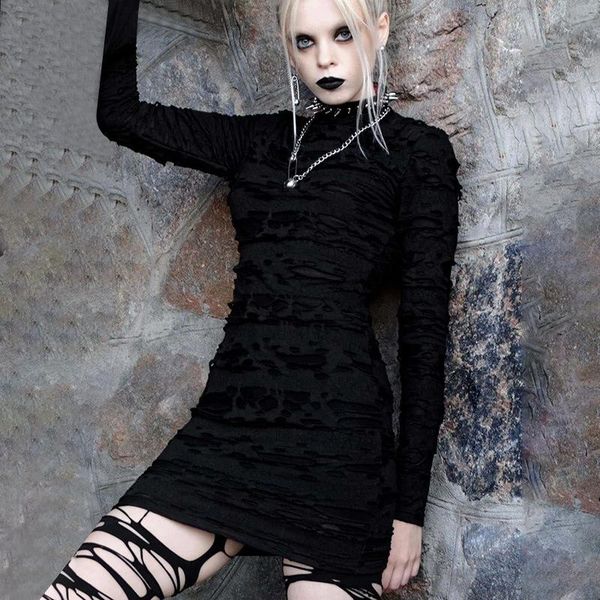 casual dresses goth punk gothic hollow out black dress harajuku grunge turtleneck long sleeve women autumn streetwear high waist, Black;gray
casual dresses goth punk gothic hollow out black dress harajuku grunge turtleneck long sleeve women autumn streetwear high waist, Black;gray