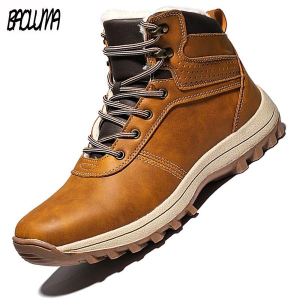 boots 2021 winter men's plush warm snow waterproof leather ankle handmade mens shoes zapatos de hombre, Black
boots 2021 winter men's plush warm snow waterproof leather ankle handmade mens shoes zapatos de hombre, Black
