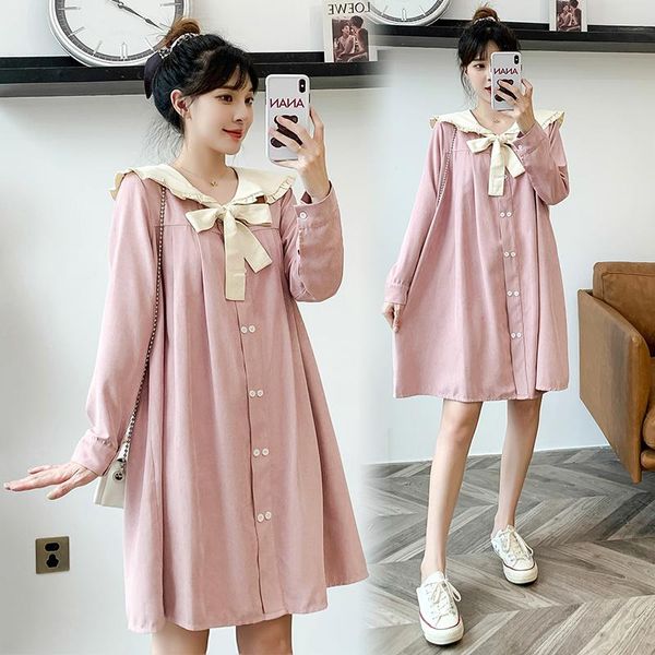 maternity dresses 1727# dress arrived long sleeves pink cotton loose plus size midi pregnant women mom pregnancy clothes, White
maternity dresses 1727# dress arrived long sleeves pink cotton loose plus size midi pregnant women mom pregnancy clothes, White
