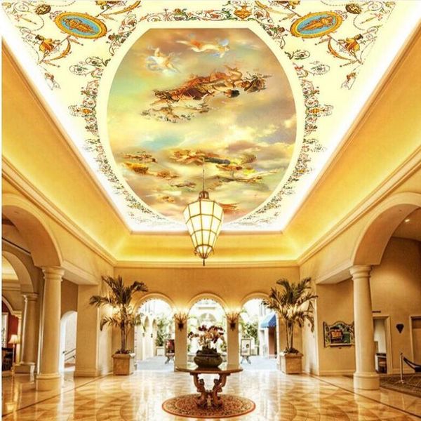 shuhiko custom large-scale murals european royal angel hand-painted three-dimensional painting ceiling zenith wallpaper
shuhiko custom large-scale murals european royal angel hand-painted three-dimensional painting ceiling zenith wallpaper