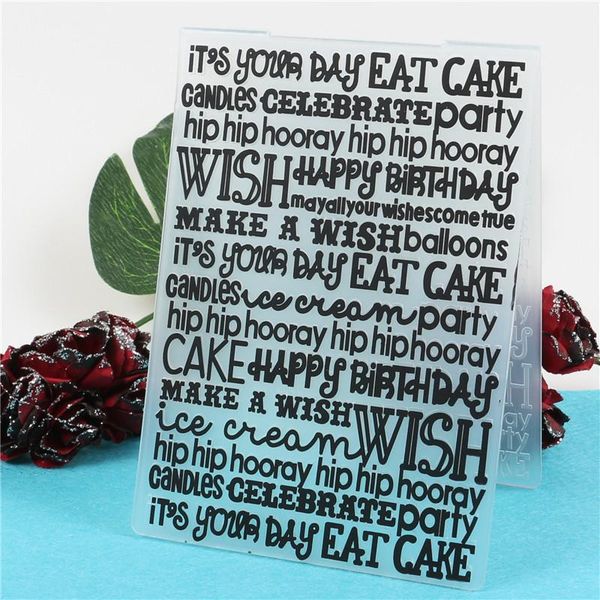 craft tools happy birthday stamps plastic embossing folder template for scrapbooking po paper card making
craft tools happy birthday stamps plastic embossing folder template for scrapbooking po paper card making