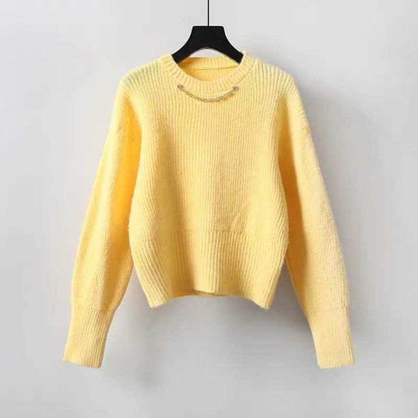h.sa winter pullover and knitwear candy color yellow jumpers solid color korean short knitted sweaters pull femme hiver 210716, White;black
h.sa winter pullover and knitwear candy color yellow jumpers solid color korean short knitted sweaters pull femme hiver 210716, White;black