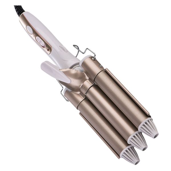 hair tools golden 25mm curling iron large three-stick curler egg roll head 3 tube ceramic curling salon home use with eu/uk plug
hair tools golden 25mm curling iron large three-stick curler egg roll head 3 tube ceramic curling salon home use with eu/uk plug