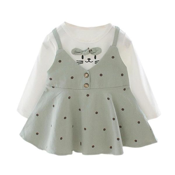 girl's dresses baby girl kids spring autumn long-sleeves clothes cartoon cat dots dress, Red;yellow
girl's dresses baby girl kids spring autumn long-sleeves clothes cartoon cat dots dress, Red;yellow