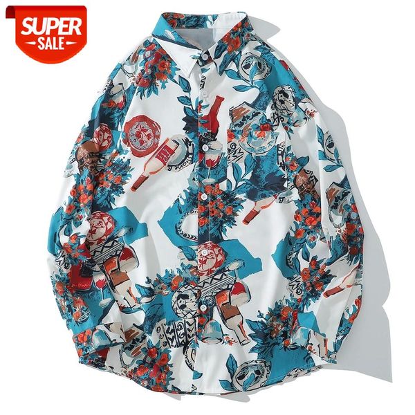 floral red wine graffiti hip hop hawaiian beach shirt autumn harajuku streetwear vintage long sleeve shirt men cotton loose #pv4o, White;black
floral red wine graffiti hip hop hawaiian beach shirt autumn harajuku streetwear vintage long sleeve shirt men cotton loose #pv4o, White;black